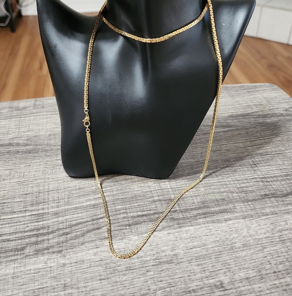 Monet Shimmering Gold Necklace - Picture 4 of 8